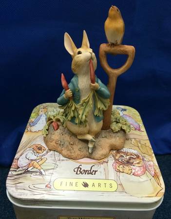 World of Beatrix Potter 2 Peter Rabbit Eating Radish - With Box