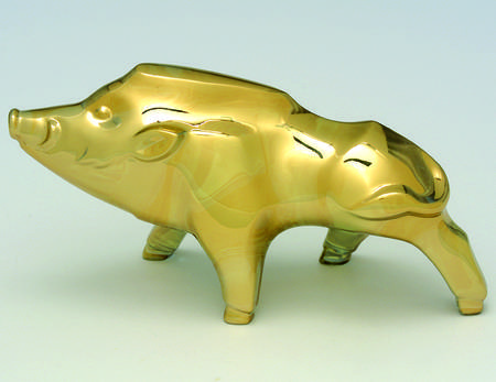 Zodiac Animals Boar (Pig) Gold-2019 - With Box