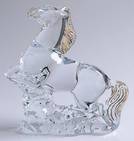 Zodiac Animals Horse-Clear / Gold 2014 - With Box