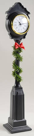 Accessories Street Clock With Garland - No Box