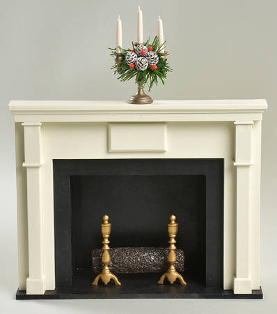 Accessories Fireplace With Candelabrum - No Box