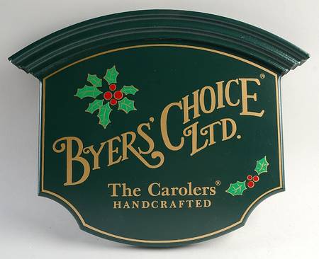 Accessories Byers Choice Wall Sign - No Box