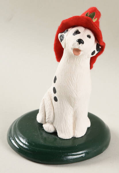 Singing Dogs Dalmatian With Fire Hat - No Box