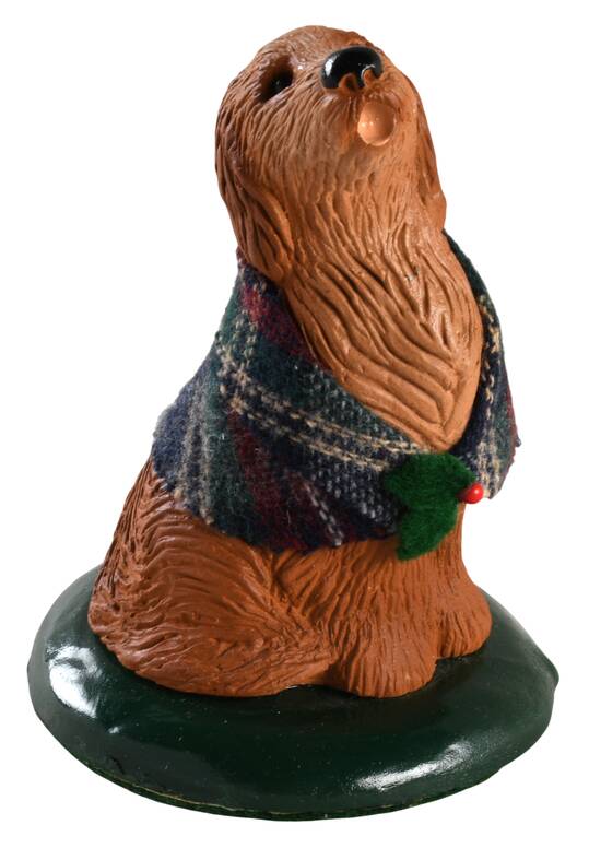 Singing Dogs Golden Retriever W/ Plaid Scraf - No Box