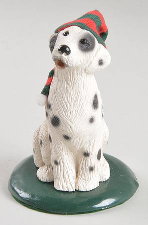 Singing Dogs Dalmatian With Green & Red Hat - No Box