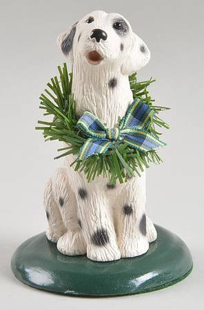 Singing Dogs Dalmatian With Wreath - No Box