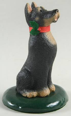 Singing Dogs Doberman With Red Collar - No Box 60