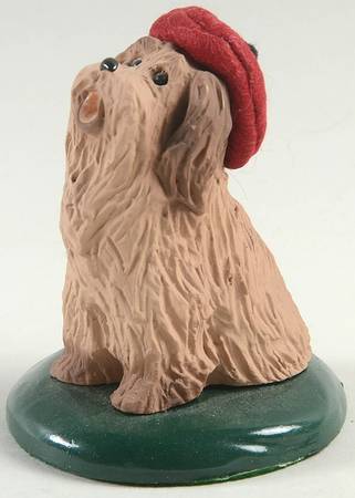 Singing Dogs Terrier With Burgundy Hat - No Box