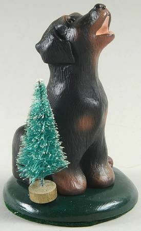 Singing Dogs Rottweiler With Tree - No Box