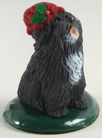 Singing Dogs Black Dog With Burgundy Hat - No Box