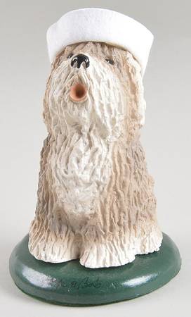 Singing Dogs Old English Sheepdog With Sailor Hat - No Box