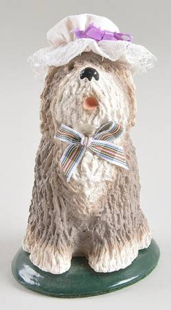 Singing Dogs Old English Sheepdog With White Hat - No Box