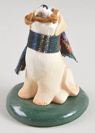 Singing Dogs Yellow Labrador With Bone - No Box