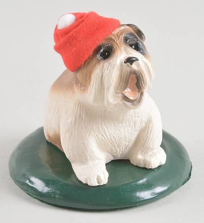Singing Dogs English Bulldog With Red Hat - No Box