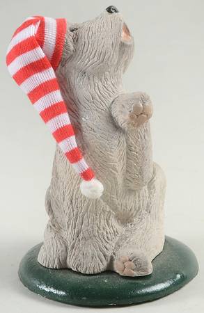 Singing Dogs Grey Dog With Red & White Hat - No Box