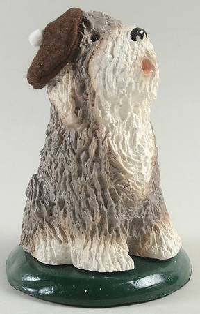 Singing Dogs Old English Sheepdog With Brown Hat - No Box