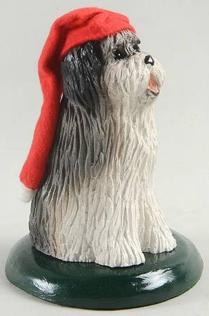 Singing Dogs Old English Sheepdog With Red Hat - No Box