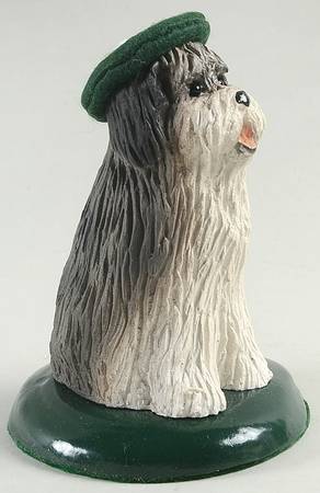 Singing Dogs Old English Sheepdog With Green Hat - No Box