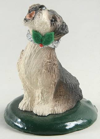Singing Dogs Schnauzer-Silver Collar - No Box