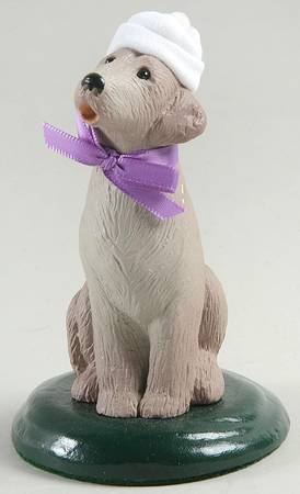 Singing Dogs Grey Dog With Purple Bow - No Box