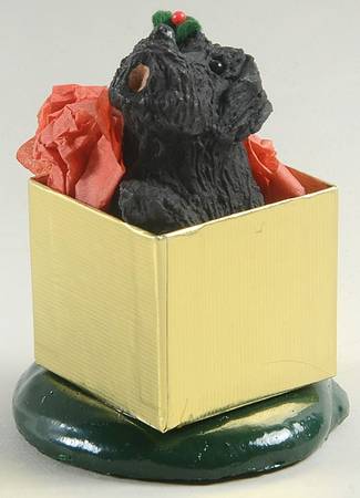 Singing Dogs Black Dog Inside Gift Box - No Box