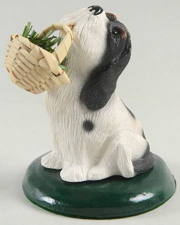 Singing Dogs Basset Hound With Basket - No Box