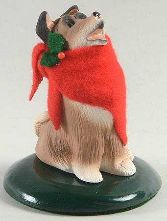 Singing Dogs Icelandic Sheepdog With Red Bow - No Box