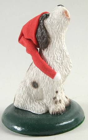 Singing Dogs English Setter With Santa's Hat - No Box