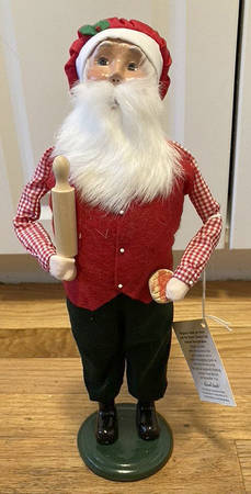 Santa & Mrs Claus Santa With Rolling Pin - No Box