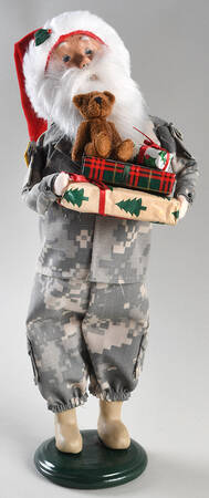 Santa & Mrs Claus Camouflage Santa - No Box