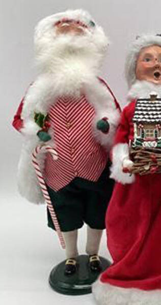 Candy Cane Christmas Candy Cane Santa - No Box