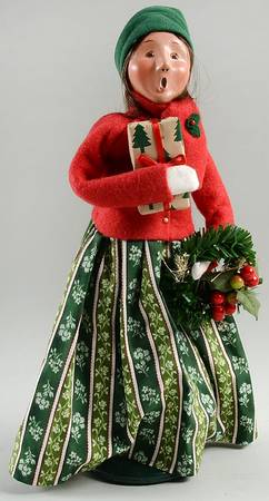 Yankee Candle Company Exclusives Woman With Wreath And Present - No Box