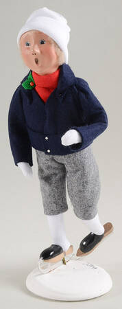 Winter Outdoor Activities Skater Boy-Blue Coat/Gray Pants - No Box