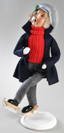 Winter Outdoor Activities Teen Skater Boy - No Box