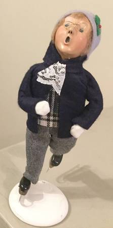 Winter Outdoor Activities Skater Boy-Blue With Lace - No Box