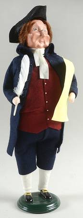 Historical Ben Franklin With Constitution - No Box