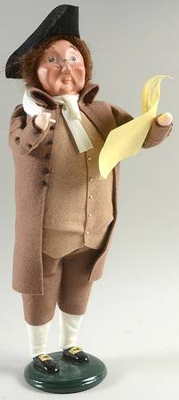 Historical Ben Franklin With Constitution - No Box