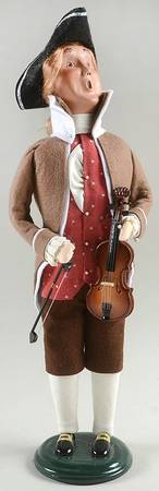 Historical Thomas Jefferson With Violin - No Box