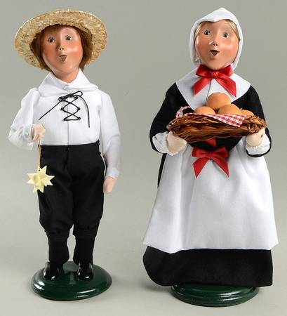 Old Salem-Salem Creek Moravian Children-Set Of 2 - Boxed