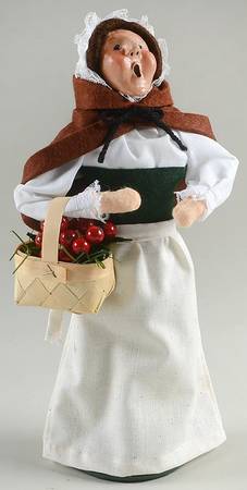 Wayside Country Store Lady With Basket Of Cherries - No Box