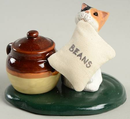Wayside Country Store Cat With Bean Pot - No Box