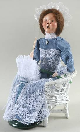 Spring Store Exclusives Woman With Umbrella Sitting - No Box