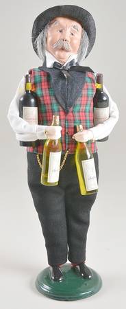 Christmas Store Exclusives Man With Wine Bottles - No Box