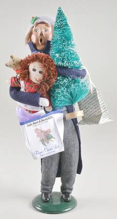 Christmas Store Exclusives Man Shopper W/Tree - No Box