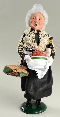 Christmas Store Exclusives Woman With Spaghetti And Bread - No Box 42