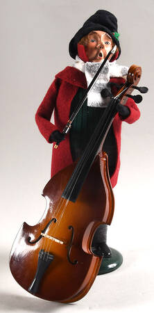 Christmas Waits Man With Double Bass - No Box