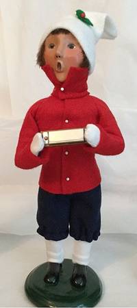 Musicians Boy With Harmonica-Red Coat - No Box 42