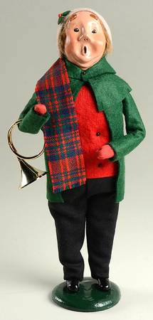 Musicians Post Horn Player-Man Green Coat - No Box