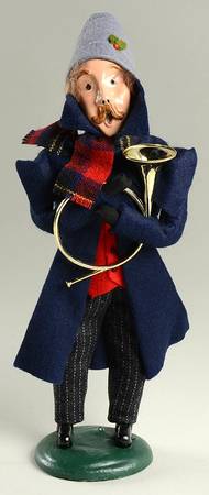Musicians Post Horn Player-Man Blue Coat - No Box