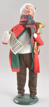 Musicians Man With Flugelhorn-Red Coat - No Box